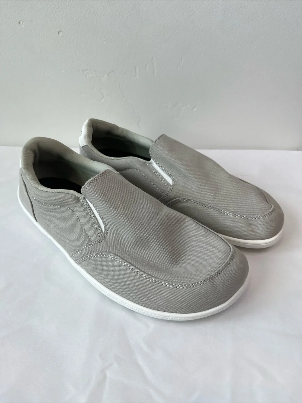 Saguaro Relax V Grey Canvas Barefoot Slip On Shoes Mens 9 Womens 10.5 EU 42